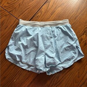 Lululemon mens fast and free running shorts 3" blue S lined gym